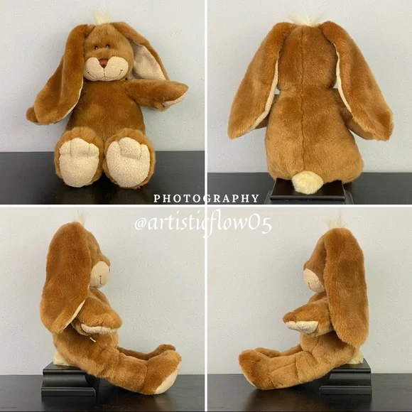 NEW! Vintage! Retired! Build a Bear Brown Bunny Big Ears 16” - Picture 8 of 8